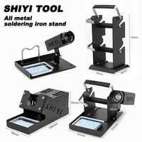 Soldering Iron Stand Electric Soldering Iron Stand High Quality Metal Durable Solder Wire Stand Support With Cleaning Sponge 1