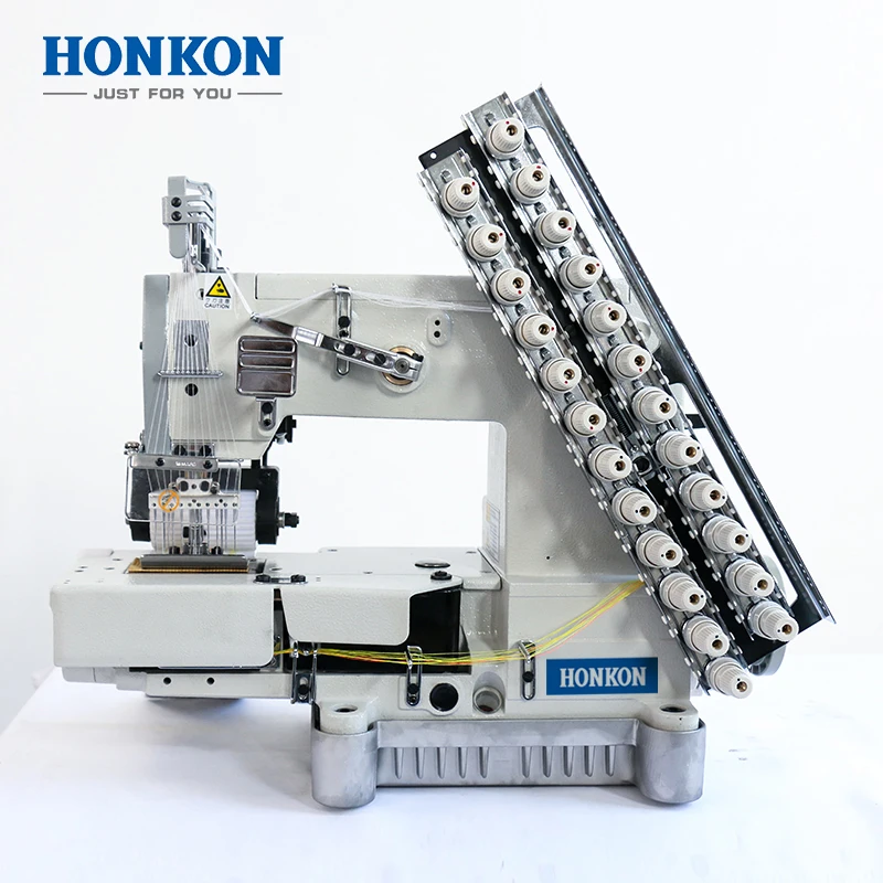 

12 Needle Half-cylinder Type Back and Forth Driving Double Chain Stitching Machine HK-008 Industrial Sewing Machine Clothing