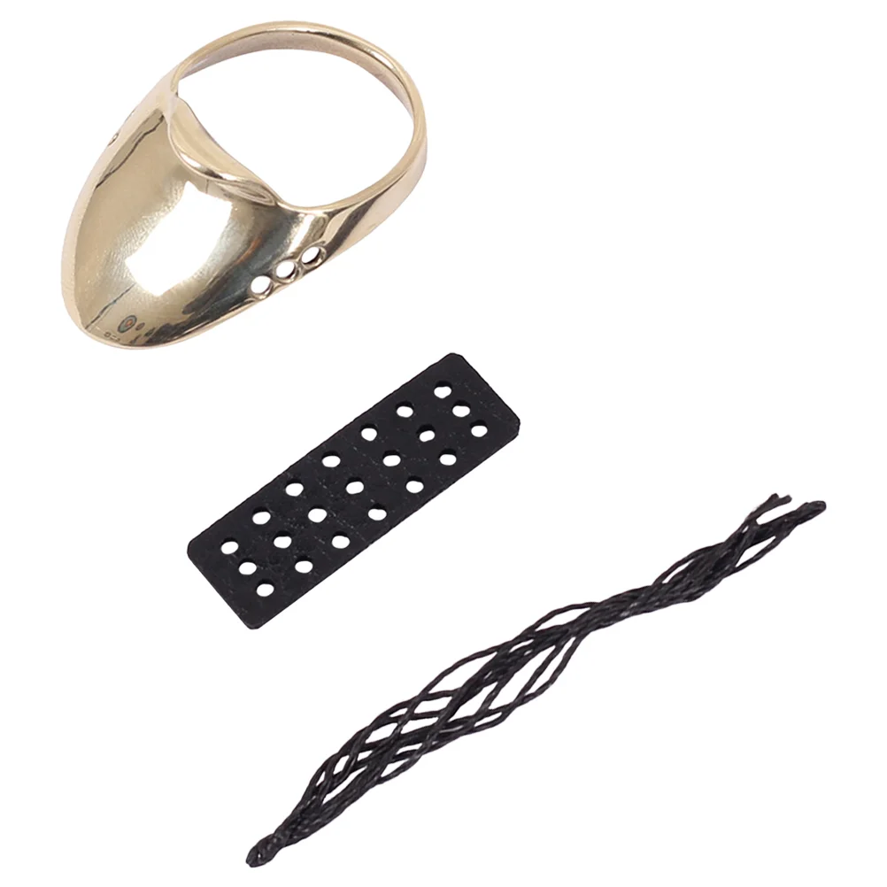 

1 Set of Convenient Finger Guard Portable Archery Ring Professional Finger Ring