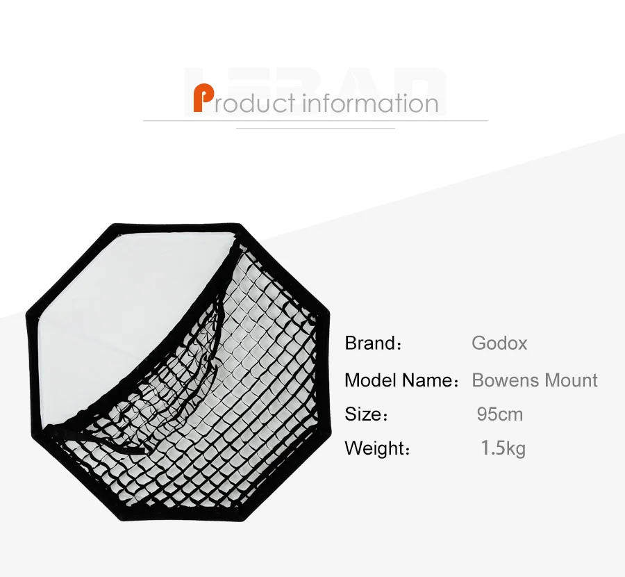 95cm 120cm 140cm Studio Reflector softbox Octagon Honeycomb Grid Softbox with Bo