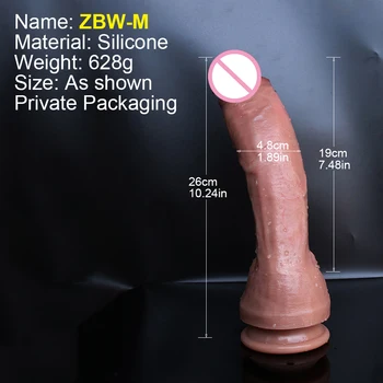 Skin Feeling Realistic Dildo Soft Silicone Gag Big Penis With Suction Cup Sex Toys Female Strapon Masturbators For Women And Man 3