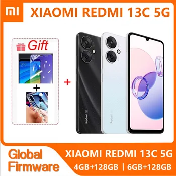 Original Redmi 13C 5G Smartphone 4GB/6GB 128GB 5000mAh Dimensity 6100+ 6.74" ultra-large Display 50MP+5MP AI Camera 18W Battery