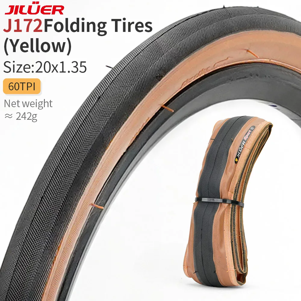 JILUERBicycleTireFoldingTireJ172J1822UltralightRoadFoldingBicycleTiresUltraLight