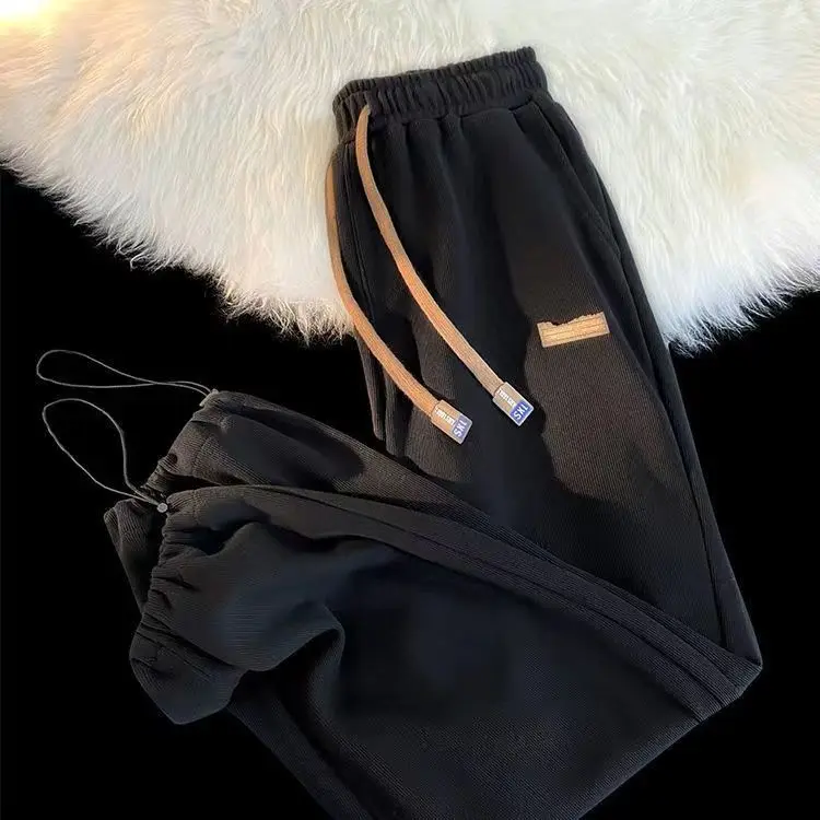 Straight Pants for Men and Women Spring and Summer Trendy Loose Sports Pants, Versatile Drapey Casual Pants