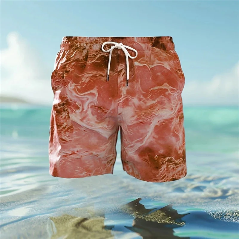 Hawaii 3D Print Holiday Beach Briefs Men's Designer Board Man Swimsuit Shorts Men Summer Big Size Swimwear Loose Fitness Sports 4