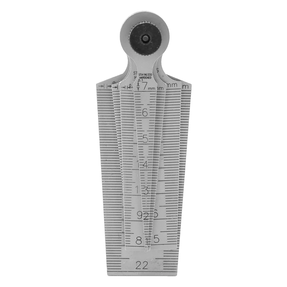 Feeler Gauge Feeler Measuring Tool Hole Size Gage 1 Set Stainless Steel Welding Taper Feeler Gauge Rulers Hole Inspection Tool Taper Gauge