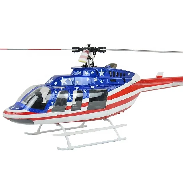 Roban 470 Size BELL 407 Rc Helicopter Fuselage Star Stripes