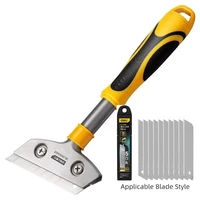 Deli Portable Cleaning Knife Cleaning Shovel Cutter Glass Floor Tiles Scraper Blade Seam Removal Household Kitchen Hand Tool 1
