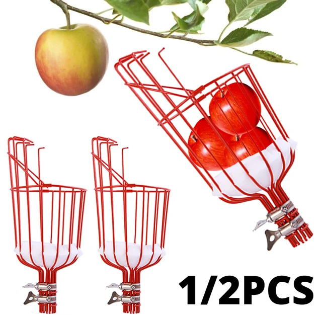 Deep Basket Fruit Picker Head Convenient Fruit Collector in Height Apple Peach Fruit Catcher Farm Picking Device Garden Tools