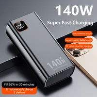 VIVO 500000 мАч Power Bank 140 Вт сверхбыстрая зарядка Powerbank портативное внешнее зарядное устройство для iPhone Huawei Samsung Xiaomi — изображение 5