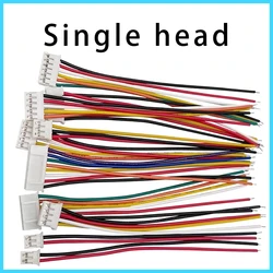 10PCS JST PH2.0 Wire Cable Connector Set with Assorted Pin Counts and Wire Length Options - 9P (Single head)