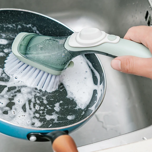 1PC Tool Brush Kitchen Cooker Cleaning Brush Range Hood Sponge Wand Holder  Ceramic Soap Dish Travel Soap for Kitchen for Washer - AliExpress
