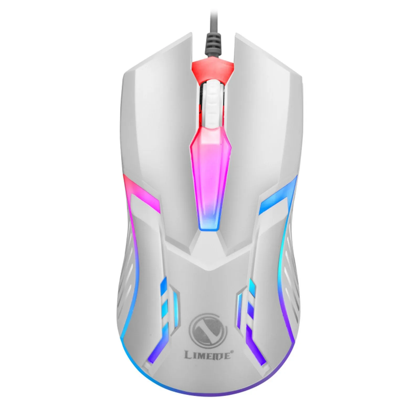 pc gaming mouse Wired Backlit USB Mouse Competitive Gaming Mouse Notebook Office Luminous Mouse ABS Material 3 keys USB For Office School Tool white mouse pc