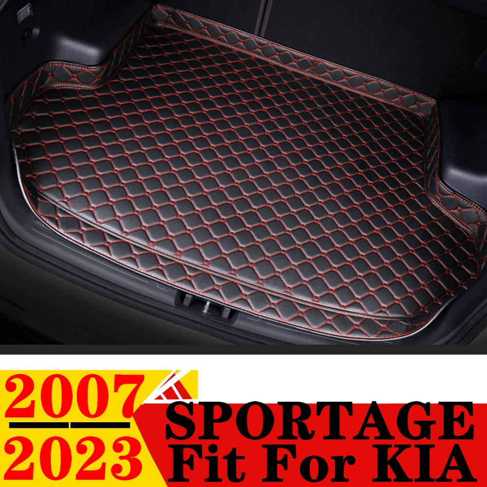 

Коврик для багажника автомобиля для KIA Sportage 2023, 2016, 2015, 2014, 13-2007, высокая боковая Задняя подкладка для груза, поднос для багажника, коврик для багажа, защитный ковер, чехол