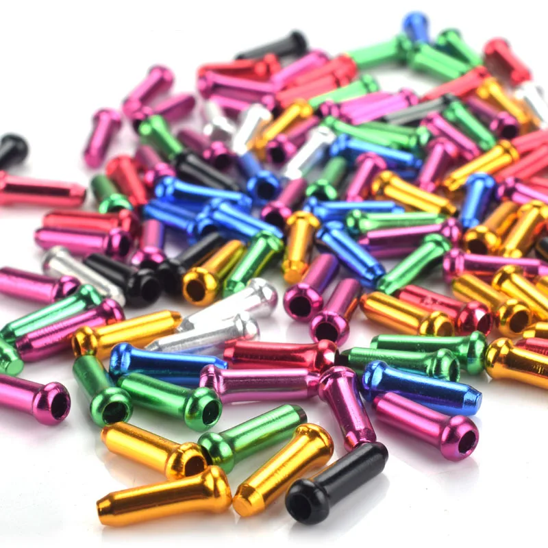Bicycle Cable End Caps 10/50/100 Pcs Bike Brake Shifter Aluminum Inner Cable Tips Crimps Cycle Parts
