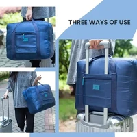 Sac de voyage léger et pliable unisexe, sac fourre-tout, bagage à main, sac de week-end, sac de nuit, organisateur de valise, sacs de grande capacité 20L 2