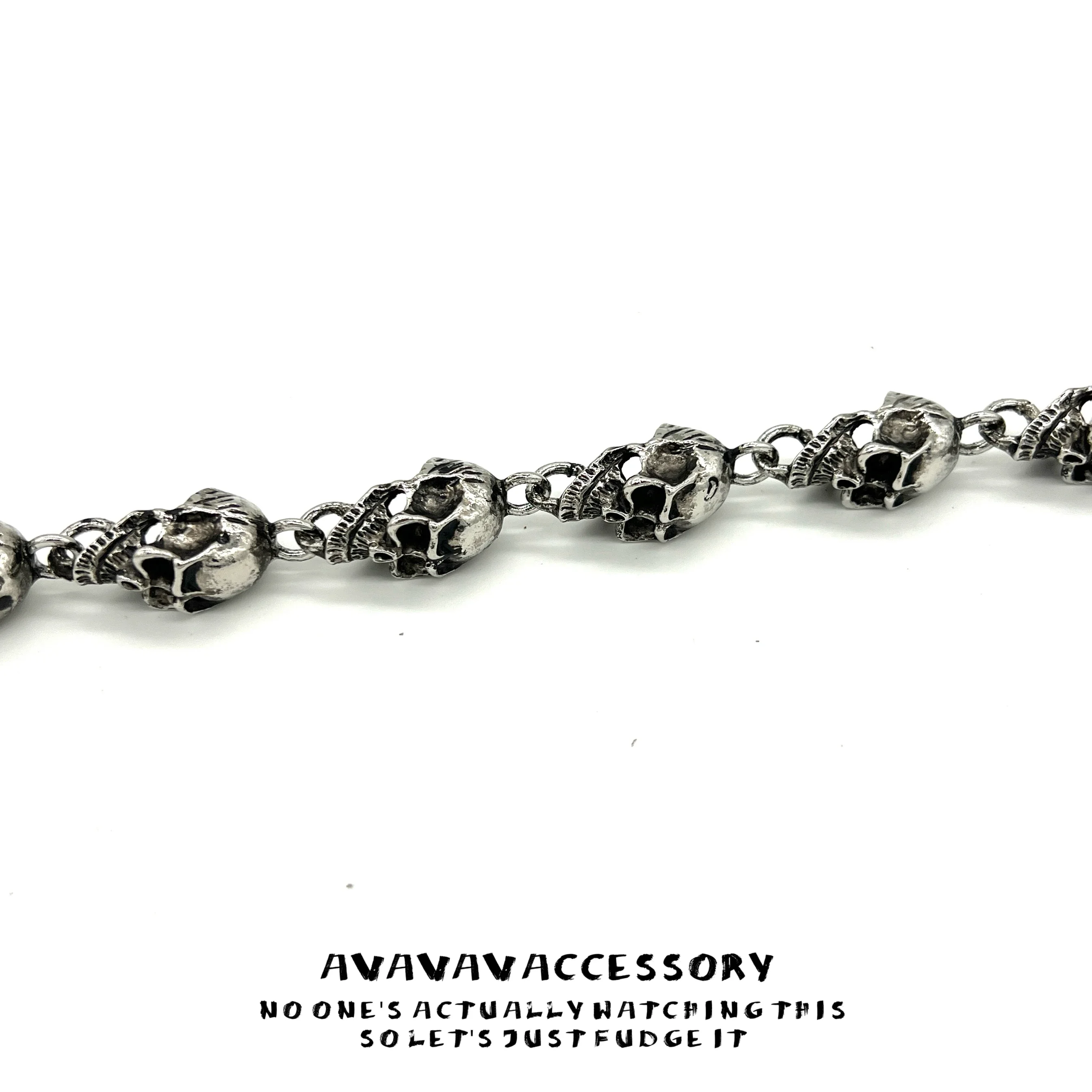 니치 레트로 해골 청바지 허리 체인 힙합 남녀 공용 가방 걸이 체인 장식