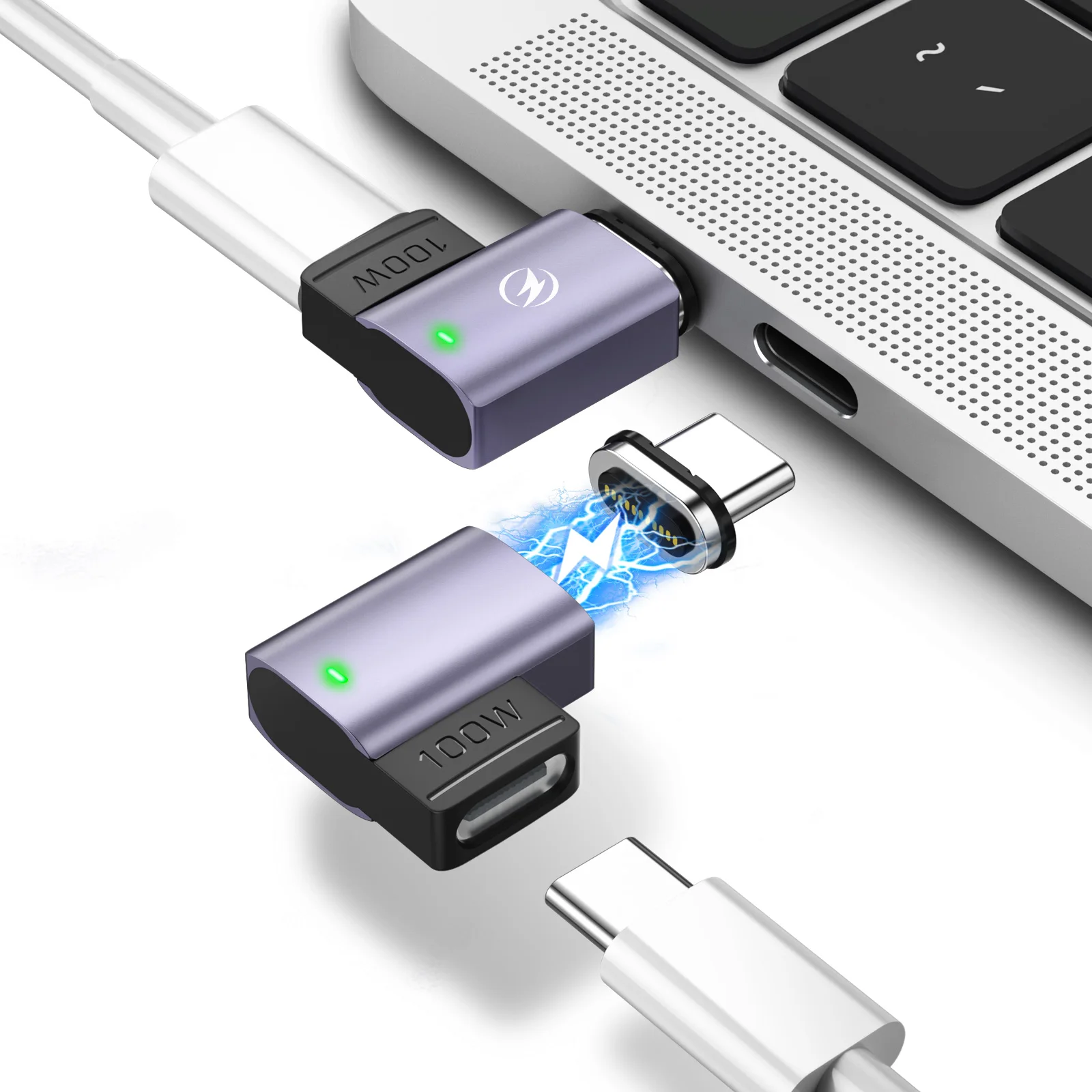 USB Type C 100W Magnetic Adapter Fast Charging For Macbook Pro Air M1 Samsung