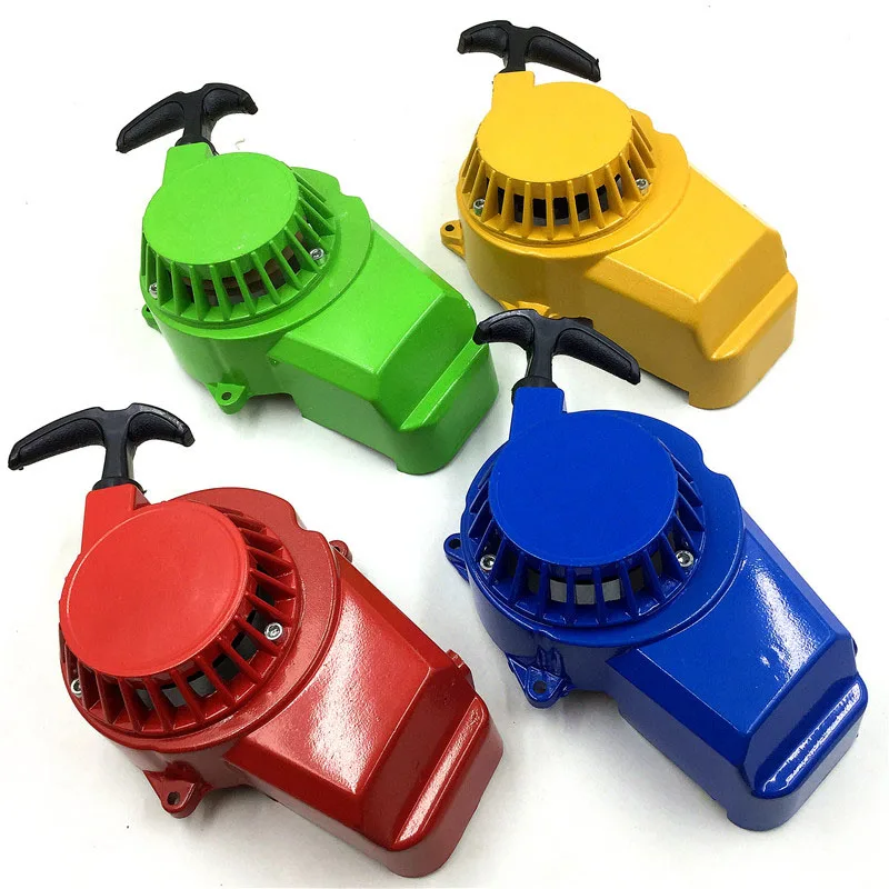 Pull Starter Start Alluminio Addensare Per 47Cc 49Cc Gas Minimoto Pocket Bike Mini Dirt Bike Crosser Quad Atv Moto