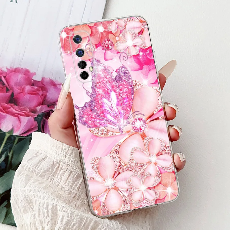 Cute Cat Luxury Painted Soft Silicone Phone Case Cover