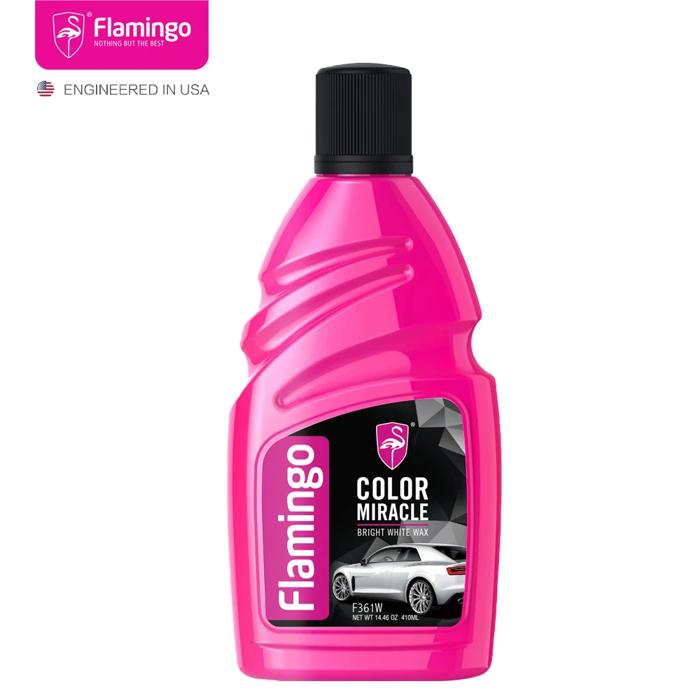 Flamingo F361W 410ml Bright White Wax Ceramic Nano Coating For White Car Crystal Polish Wax Color Miracle Hydrophobic Agent
