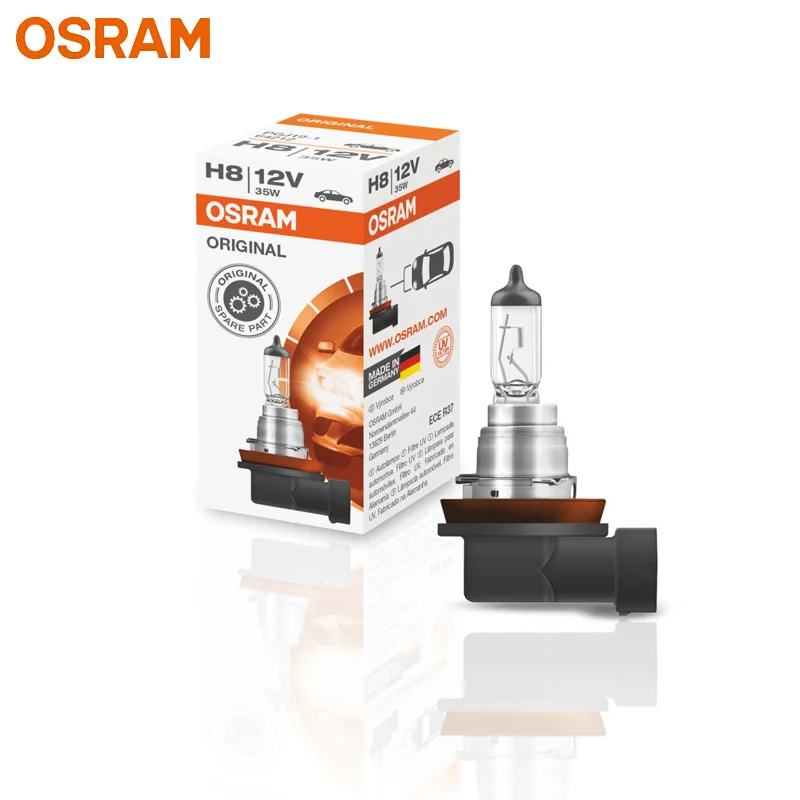 OSRAM H8 12V 35W 3200K PGJ19-1 64212 Original Line Spare Parts Fog Lamp Auto Bulb OEM Halogen Light For BMW Honda 1X