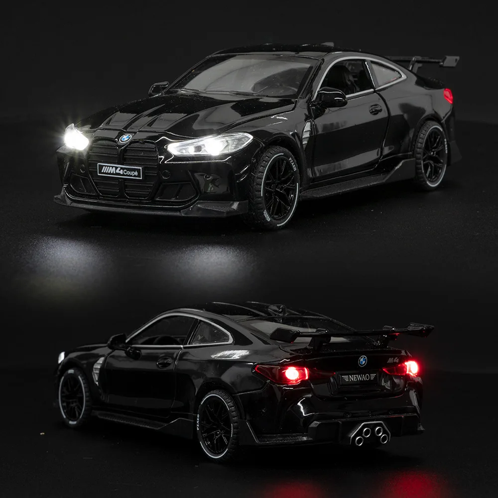 1:32 BMW M4 Alloy Sports Car Model Diecasts & Toy car Metal Model Sound and Light Car Toys Collectibles For Childrens Gifts A579 4