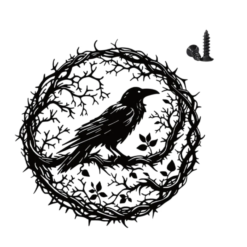 Captivating Bird Wall Sculpture Metal Wall Decors Intricate Craftsmanships Enhances Elegant