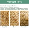 WHISM Bohemia Folding Storage Basket Bathroom Baby Laundry Basket Large Decorative Wicker Baskets Picnic Storage Basket for Toys 2