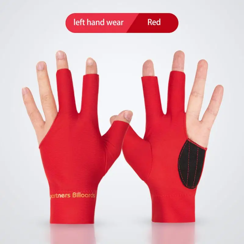 Billiard Gloves Three Finger Anti Slip Breathable
