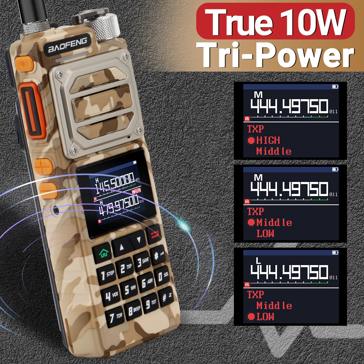 Baofeng UV-25 Walkie Talkie Air Band Long Range UHF VHF AM Wireless Copy Frequency 999CH  NOAA Type-C Charger Ham Two Way Radio 4