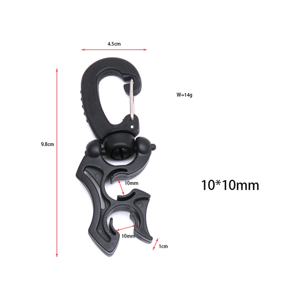 Scuba Diving Double Hose Holder With Clip BCD Regulator And Console Accessories Durable Nylon Diving Hose Clip Equipment lightweight scuba diving regulator bcd hose holder with clip portable snorkeling regulator retainer buckle hook diving clip