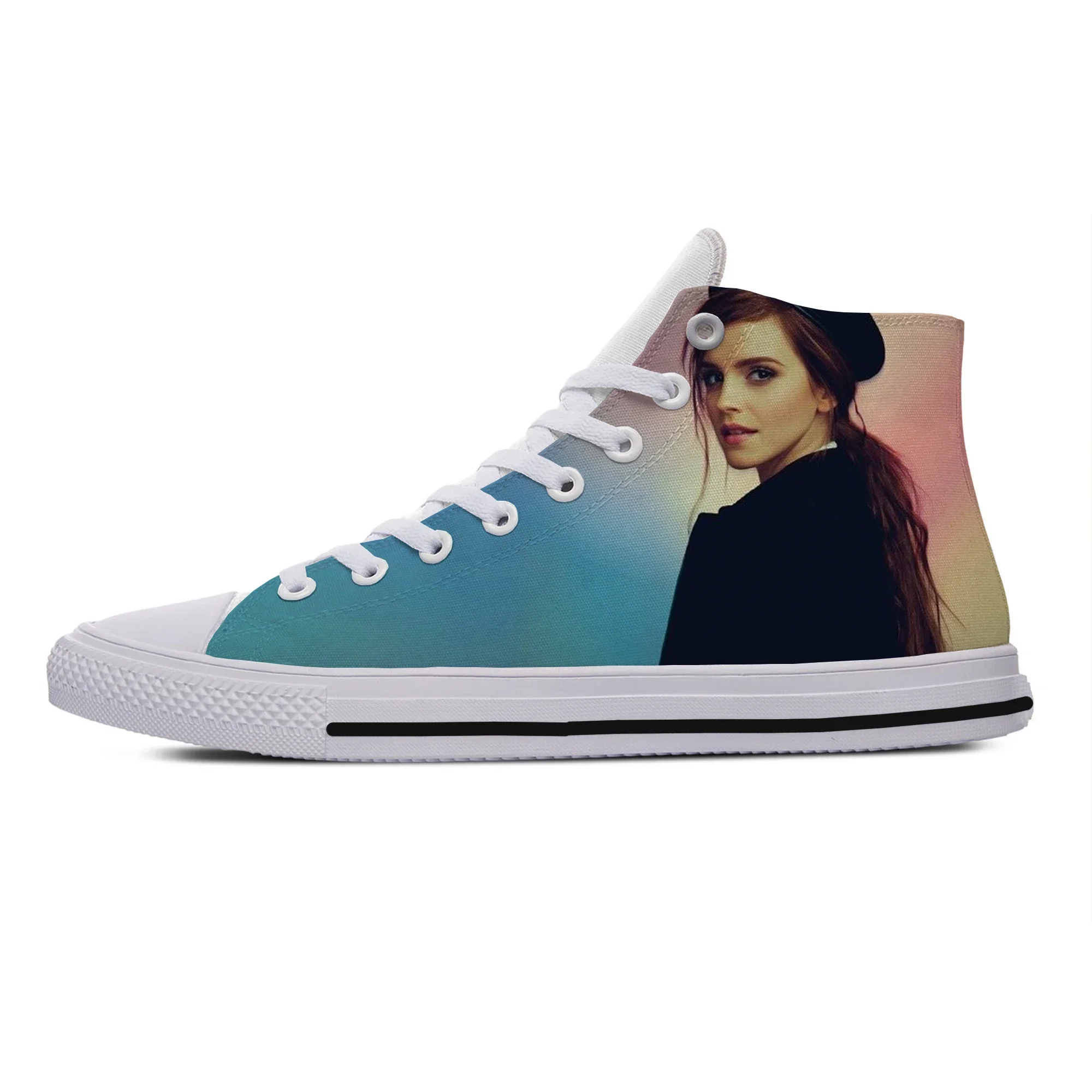 Hot Cool New Men Women Fashion Sweatshirt Model Emma Leisure Shoes Comfortable Latest Canvas Shoes High Help Classic Board Shoes