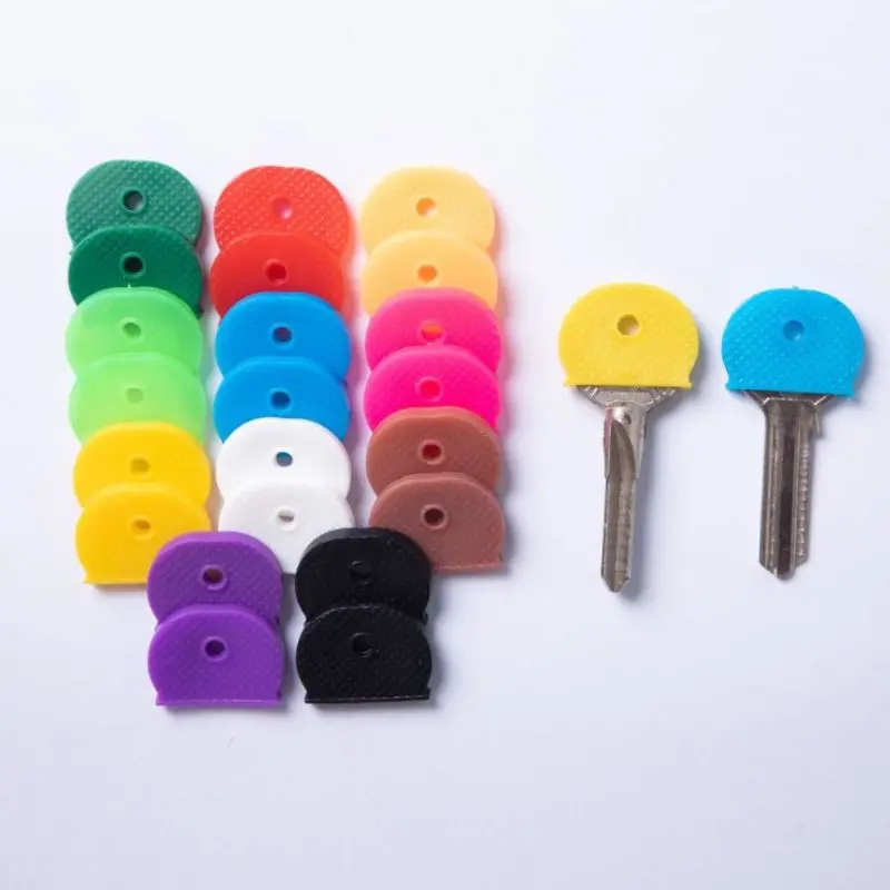 1-32pcs  Bright Colors Hollow Silicone Key Cap Covers Topper Key Holder Keyring Rings Key Case Bag Organizer Wallets men key holder housekeeper leather door car key wallets women keychain covers organizer zipper key case bag unisex pouch purse
