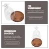 Angel Glass Cover Tabletop Display Case Bell Jar Eternal Flower Vase Gift Packaging Dome with Wood Base Landscape Plants 6