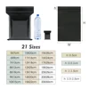 0.13mm Thickness Black Plastic Ziplock Bag Resealable PE Zipper Bag for Sundries Gift Waterproof Dustproof Seal Storage Packing 2