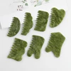 Natural Jade Comb Gua Sha Board Jade Massager For SPA Acupuncture Body Scraping Gouache Scraper Facial Skin Beauty Tool 2