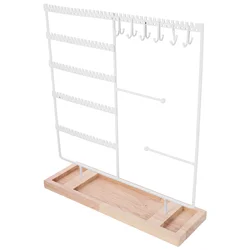 Tabletop Jewelry Stand Multi-layer Jewelry Display Storage Holder Necklace Earring Hanging Rack