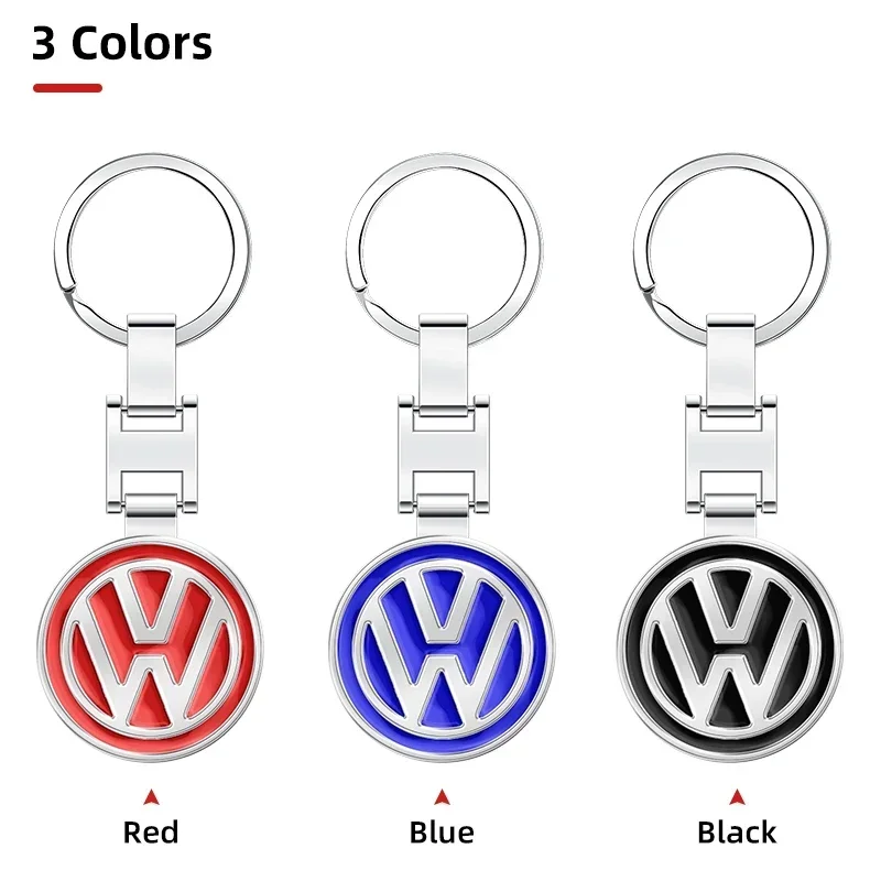 폭스바겐 VW 골프 티구안 제타 파사트 T5 폴로 투란 시로코 MK5 MK7용 자동차 금속 배지 키체인 펜던트 장식 키링