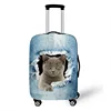Lovely Cowboy Cat / Dog Print Luggage Cover 18-32 Inch Trolley Case Bag  Suitcase Protective Covers for Travel Accessories 2