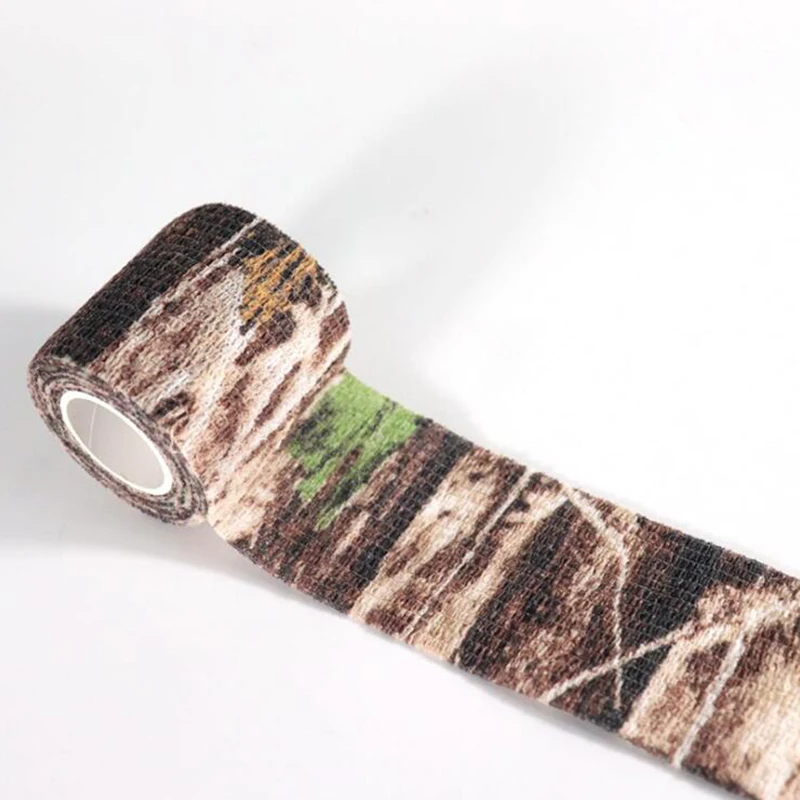 Elastic Camouflage Wrap Tape Bandage Waterproof Outdoor Hunt