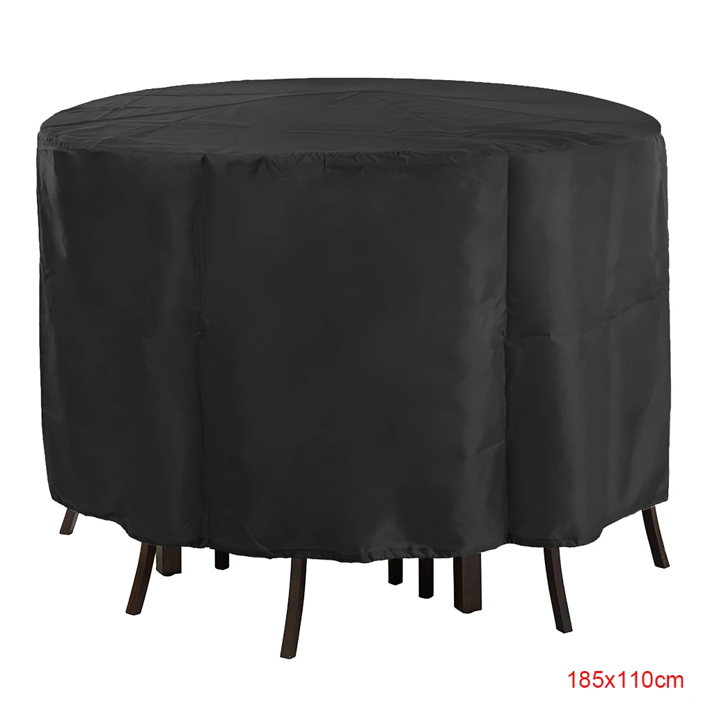 

Garden Furniture Round Shape Table Cover Slipcover Sofa Couch Covers Living Room Outdoor Waterproof Dustproof