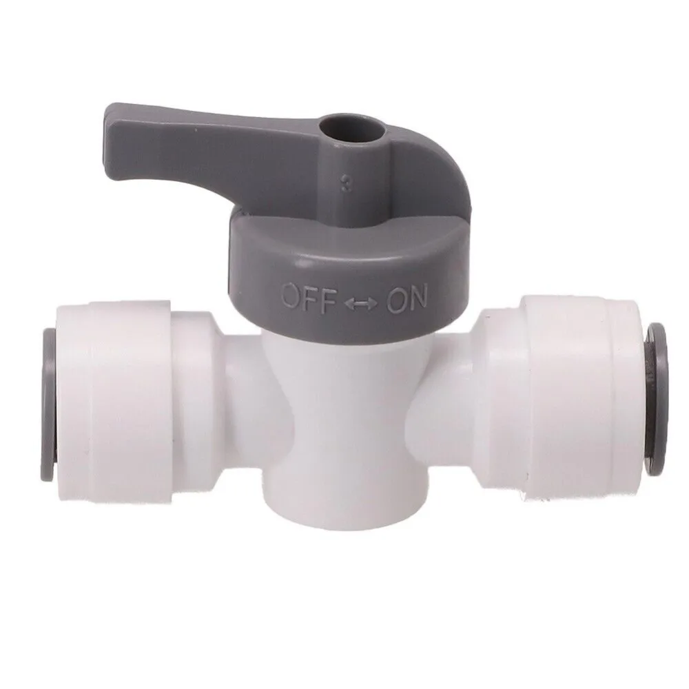 1/2PC Reliable Shut Off Valve High Quality for John Guest Acetal Copolymer Water Purifier Joint OD Stop Tap RV Accessories 12mm