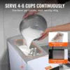 Commercial Ice Cream Maker, 10-20L/H Yield, 1000W Countertop Soft Serve Machine with 4.5L Hopper 1.6L Cylinder, White 3