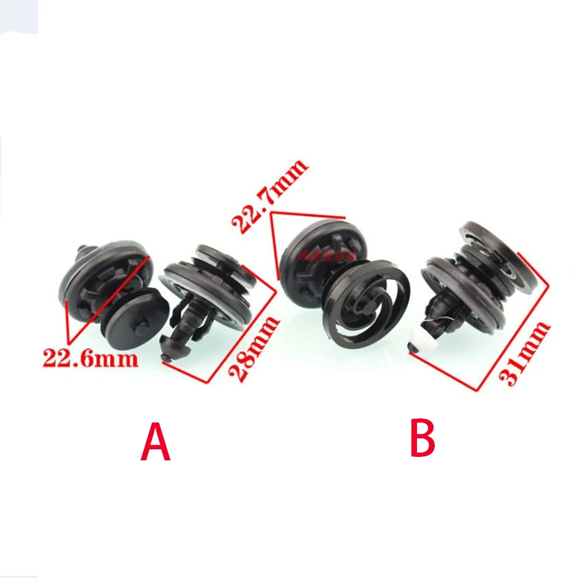 Plastic Hair Clips 10x Interior Door Fasteners Trim Panel Card Clips For VW Volkswagen Touran Tiguan Golf Passat Polo Car Plastic Rivets Fasteners