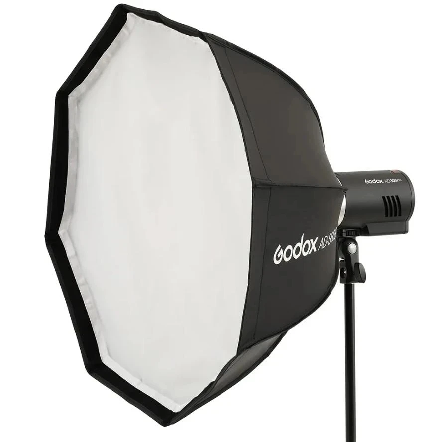 Godox AD-S60S AD300PRO AD400PRO ML60용 벌집 그리드가 있는 60cm 실버 딥 파라볼릭 소프트박스 Godox 마운트 소프트박스