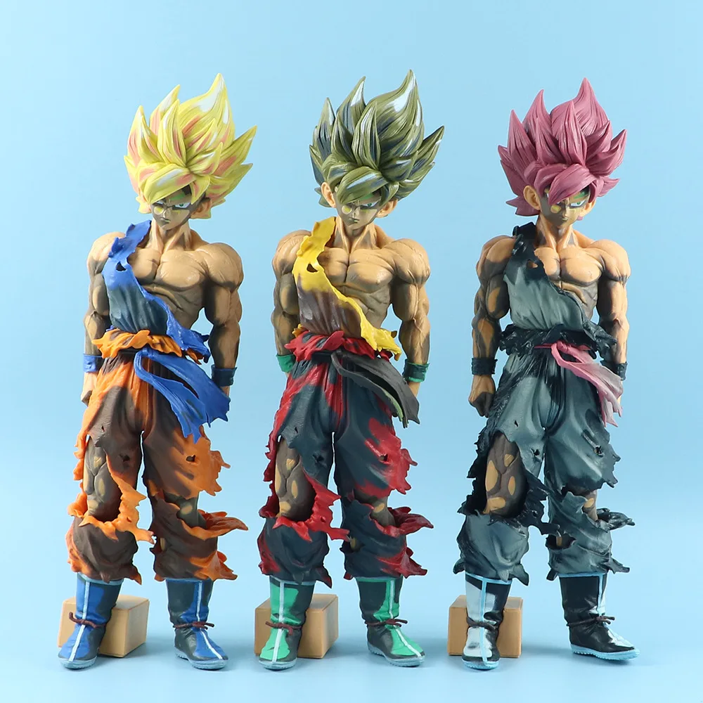 Dragon Ball PVC Figurines, Son Goku Modelo Bonecas, Cabelo branco e preto,  Decoração Presente dos desenhos animados, Estátua Anime, 25cm - AliExpress