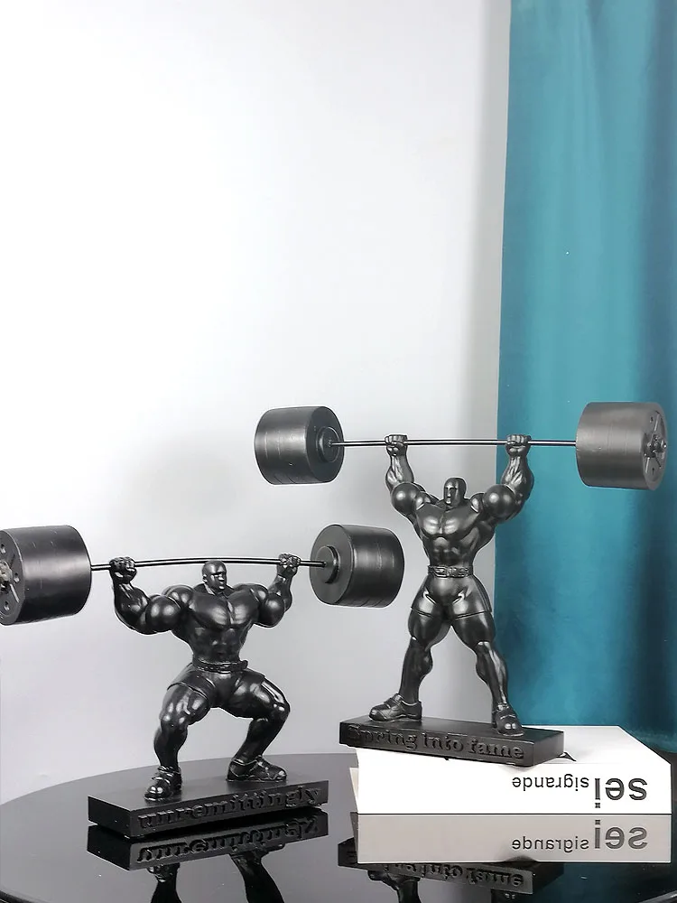 

Hercules Мужская фигурка для бодибилдинга, тяжелоатлетика, скульптурная модель, украшения для тренажерного зала и офиса