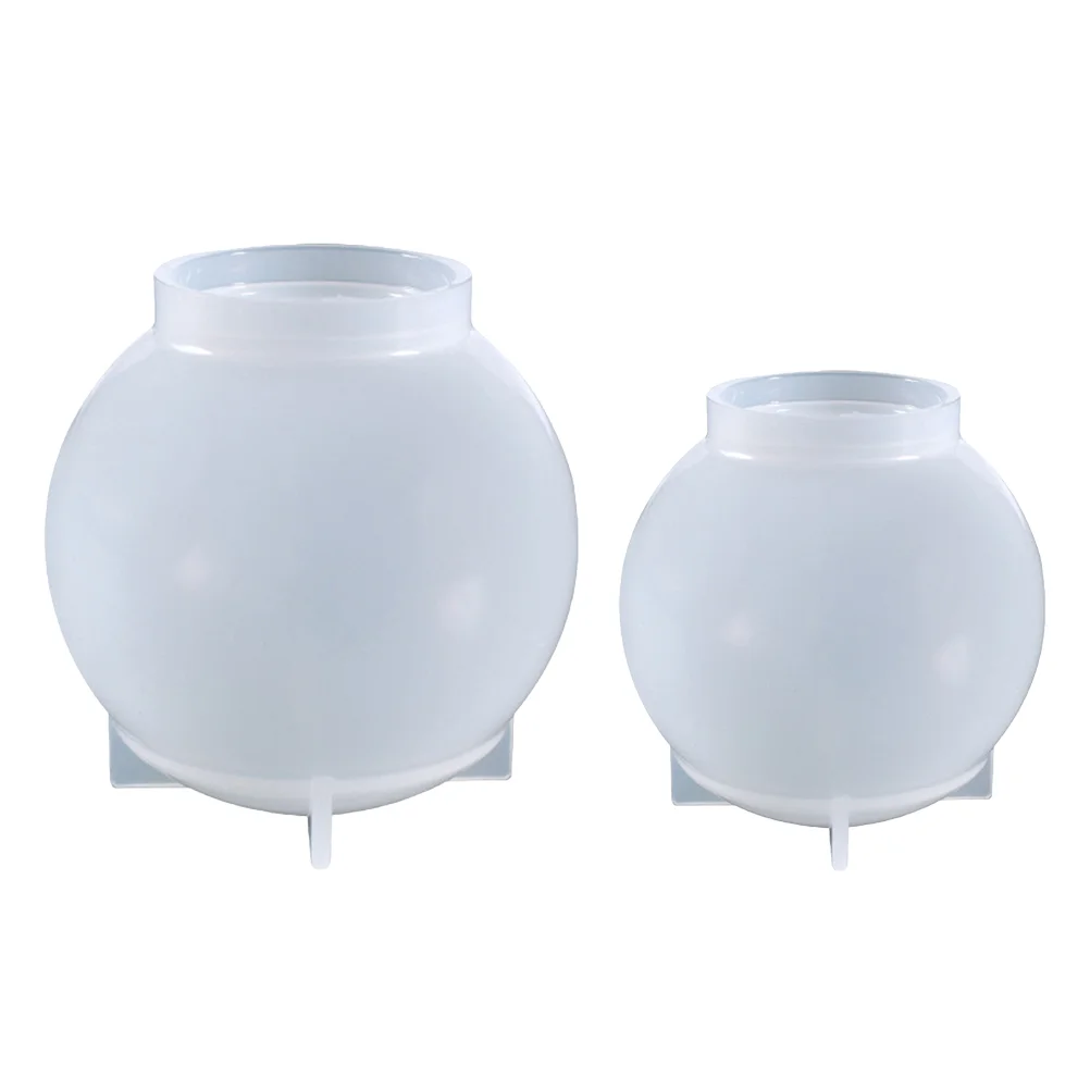 

2 Pcs Ball Mold Crystal Resin Multi-faceted Silicone Molds Epoxy Silica Gel Sphere