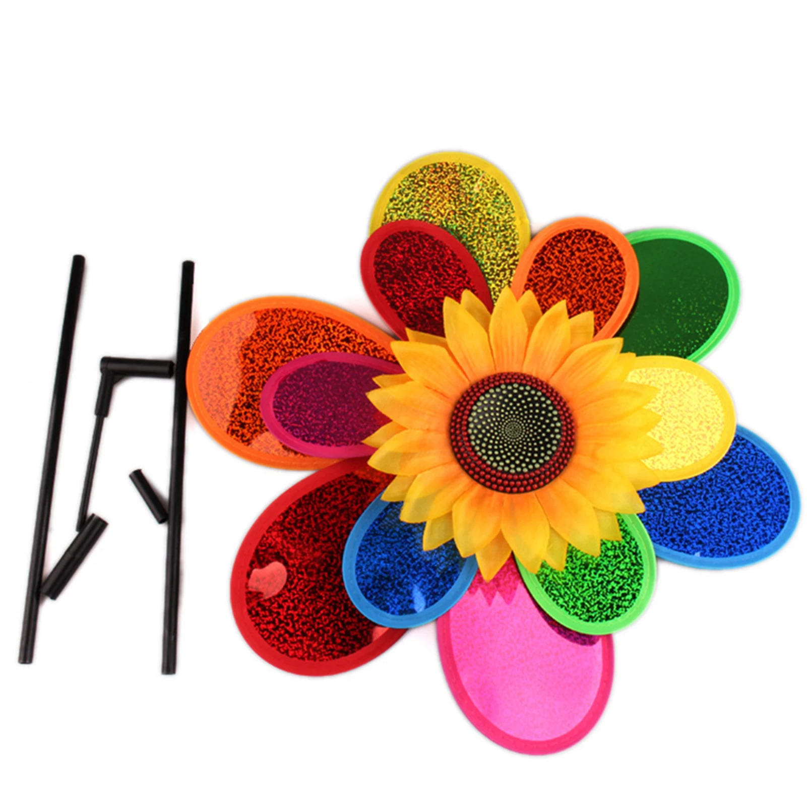 

Спиннеры Pinwheels, 3-слойный блёстки, украшение для внутреннего дворика, газона